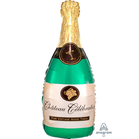 Champagne Bottle Supershape Foil Balloon (37")