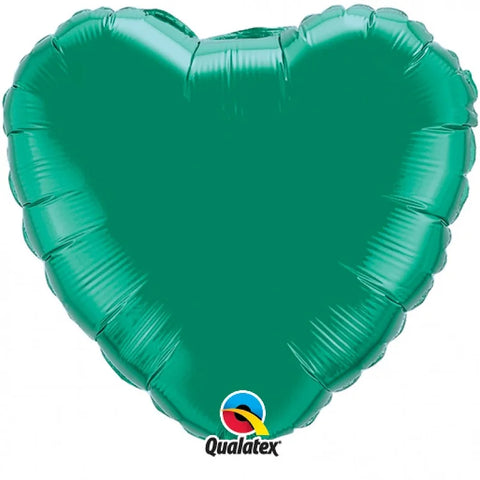 Emerald Green Heart Foil Balloon (18")