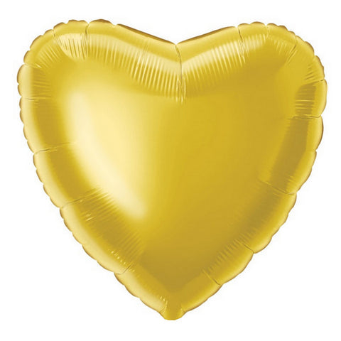 Classic Gold Heart Foil Balloon (18")