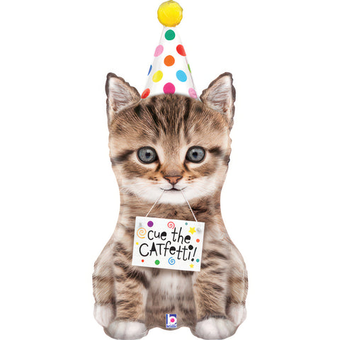 Cue The Catfetti Cat Supershape Foil Balloon (41")