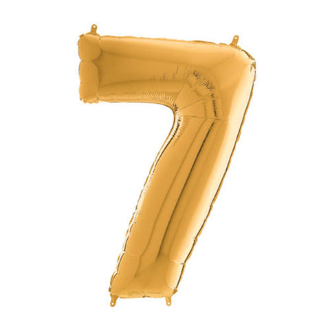 Grabo Gold Number 7 Foil Balloon (26")