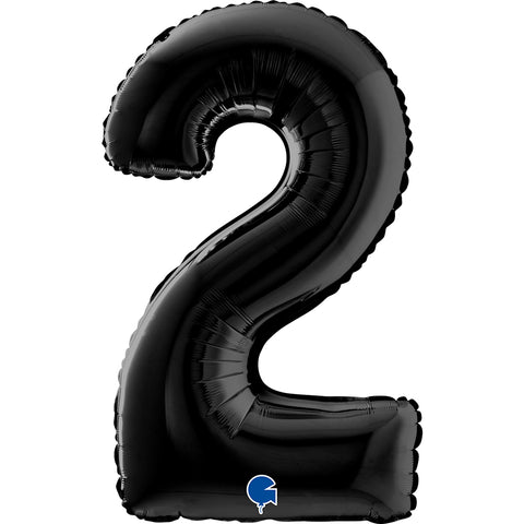 Grabo Black Number 2 Foil Balloon (26")