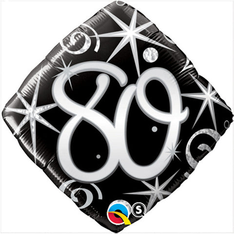 Elegant Sparkles & Swirls 80 Foil Balloon (18")