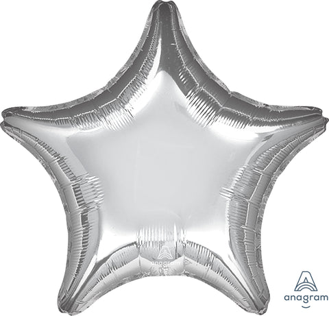 Silver Star Foil Balloon (36")
