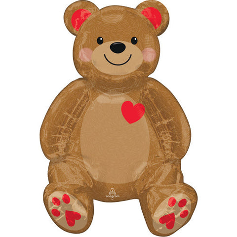 Sitting Bear Air-Filled Foil Balloon (20")