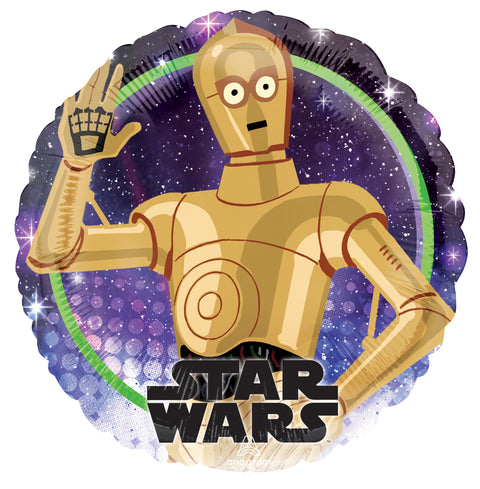 Star Wars C-3PO Round Foil Balloon (18")
