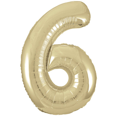 Unique White Gold Number 6 (34")