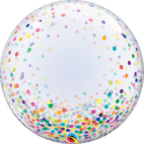 Colourful Confetti Bubble Balloon (24")