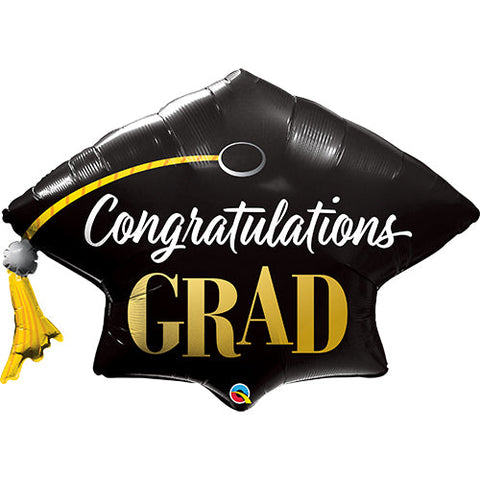 Congratulations Grad Cap - Supershape Foil Balloon (41")