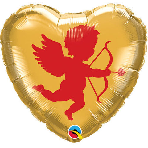 Cupid Heart Foil Balloon (18")
