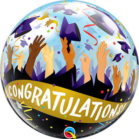 Congratulations Grad Bubble Balloon (22")