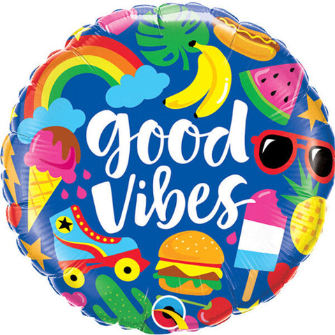 Good Vibes Summer Foil Balloon (18")