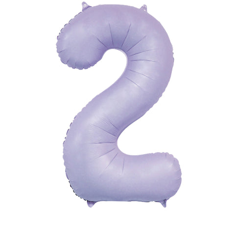 Sensations Matt Lilac Number 2 Foil Balloon (30")