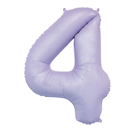 Sensations Matt Lilac Number 4 Foil Balloon (30")
