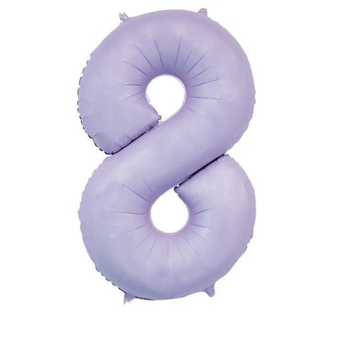 Sensations Matt Lilac Number 8 Foil Balloon (30")