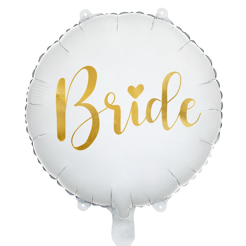 Bride Gold Script Foil Balloon (18")