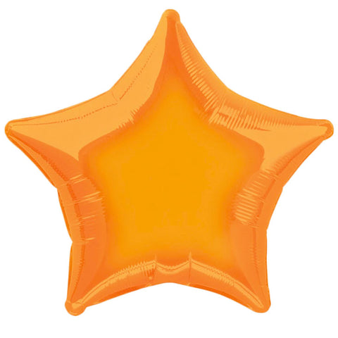 Orange Star Foil Balloon (20")