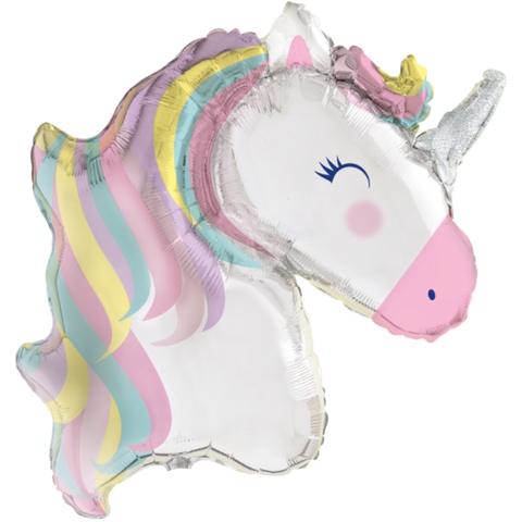 Pastel Unicorn Helium Foil Balloon (29")