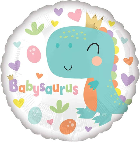 Babysaurus Round Foil Balloon (18")