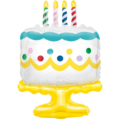 Birthday Cake Foil Balloon (25")