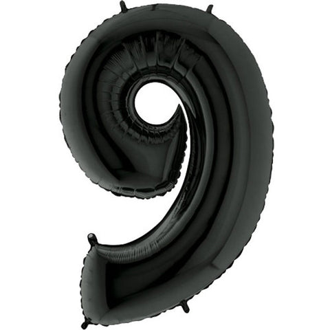 Grabo Black Number 9 Foil Balloon (40")