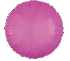 Bright Bubble Gum Pink Round Foil Balloon (18")