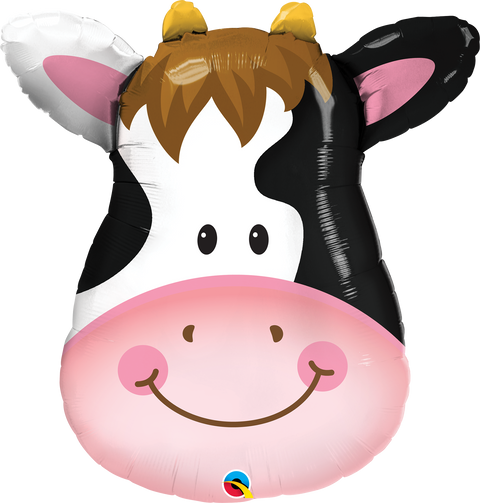 Qualatex Contented Cow Head Foil Balloon (32")