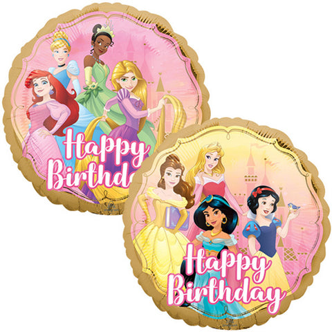 Disney Princess Once Upon a Time Birthday Round Foil Balloon (18")