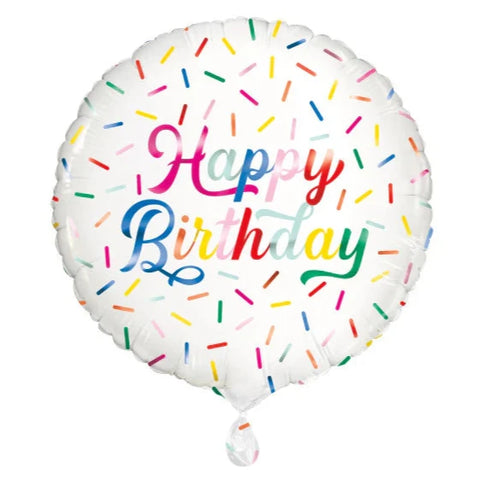 Birthday Sprinkle Happy Birthday Foil Balloon (18")