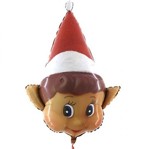 Christmas Elf Head Supershape Foil Balloon (34")