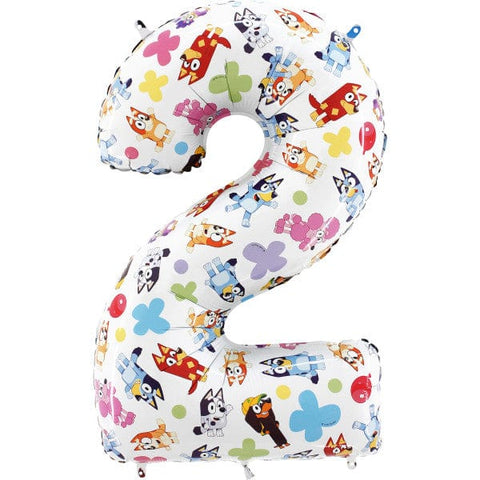 Grabo Bluey Number 2 Foil Balloon (26")