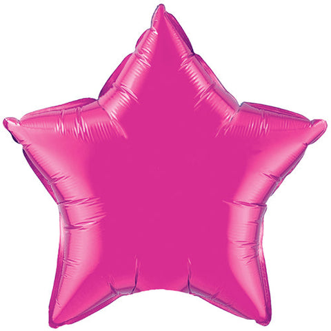 Hot Pink Star Foil Balloon (20")
