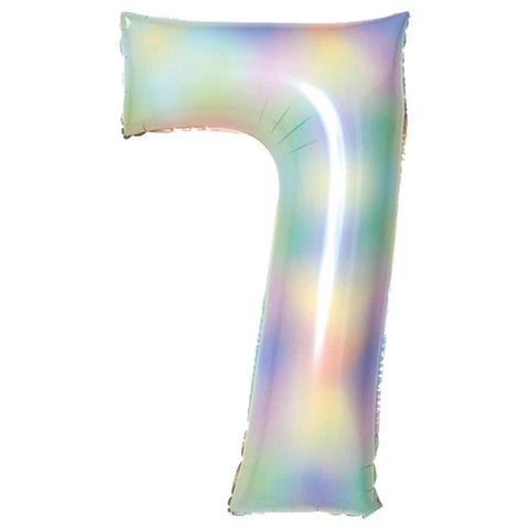 Amscan Pastel Rainbow Number 7 Foil (34")