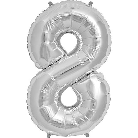 North Star Number 8 Foil Balloon (16")