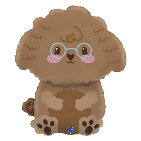 Cute Poodle Dog Foil Balloon (21")