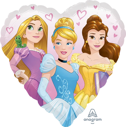 Princess Dream Big Heart Foil Balloon (18")