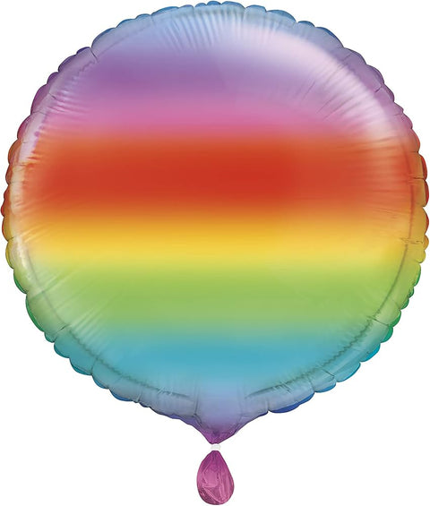 Rainbow Round Foil Balloon (18")