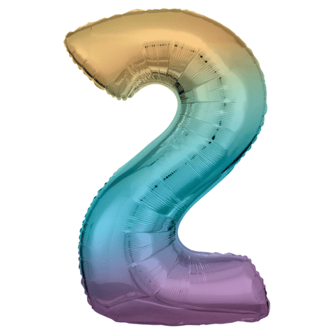 Riethmuller Rainbow Number 2 Foil Balloon (34")
