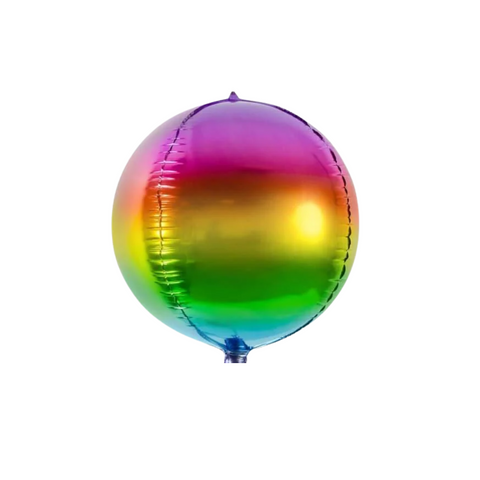 Party Deco Rainbow Foil Ball Balloon (16")