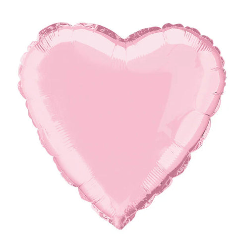 Pastel Pink Heart Foil Balloon (18")