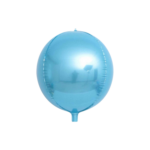 Party Deco Sky Blue Foil Ball Balloon (16")