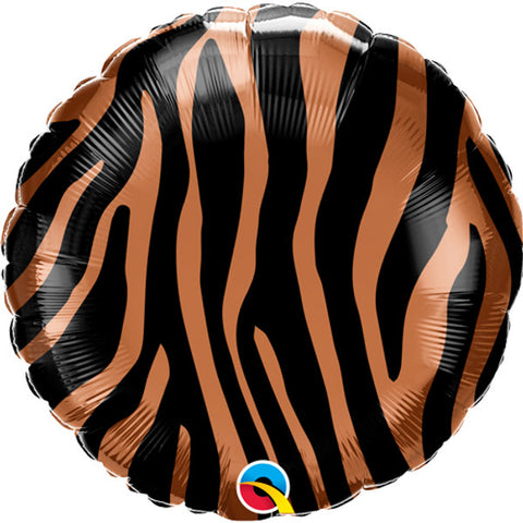 Tiger Stripes Animal Print Foil Balloon (18")