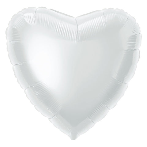 Unique White Heart (18") Packaged