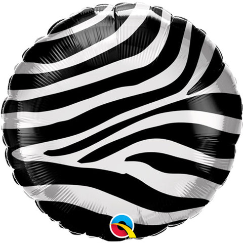 Zebra Print Foil Balloon (18")