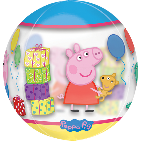 Peppa Pig Clear Orbz Foil Balloon (16")