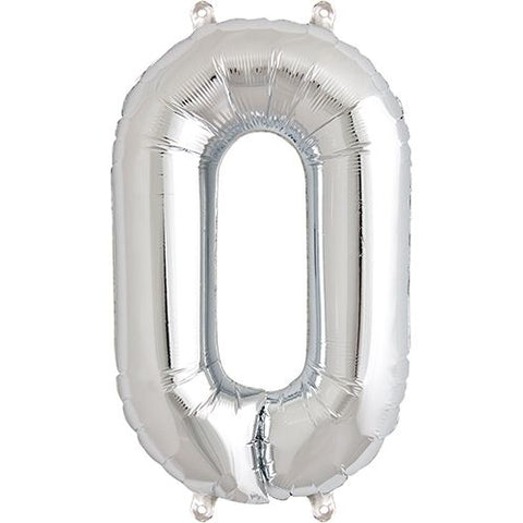 North Star Number 0 Foil Balloon (16")