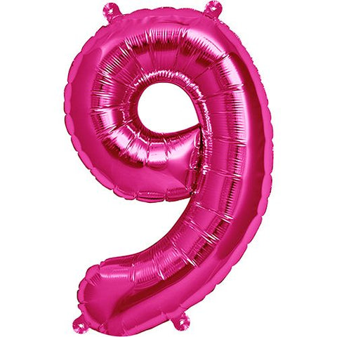 North Star Magenta Number 9 (16")