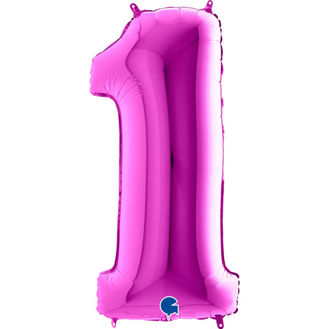 Grabo Purple Number 1 Foil Balloon (40")