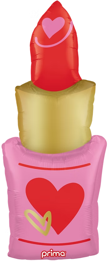 Red Heart Lipstick Foil Balloon (40")