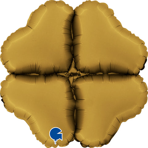 Grabo Satin Gold Heart Balloon Base (24")